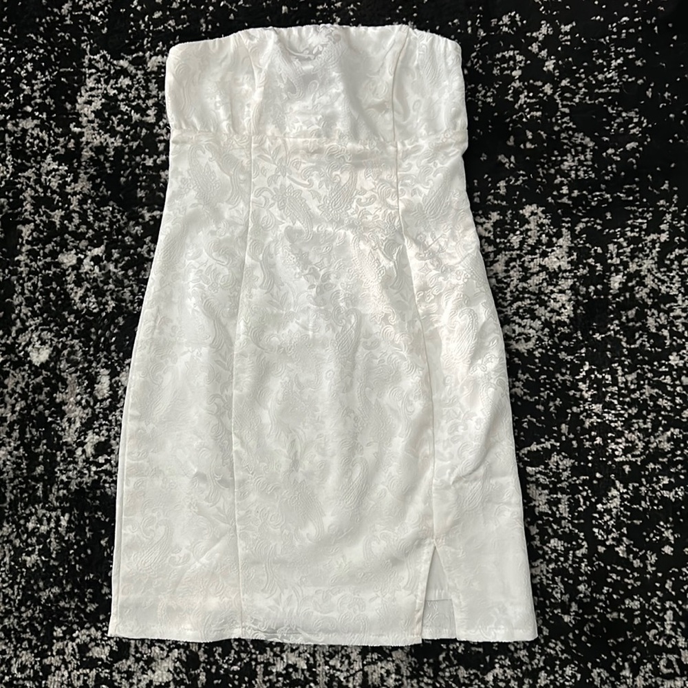 Skyline mini dress white